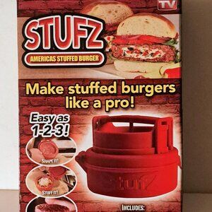 Stufz Stuffed Burger Press Hamburger Patty Maker by As Seen On TV NIB